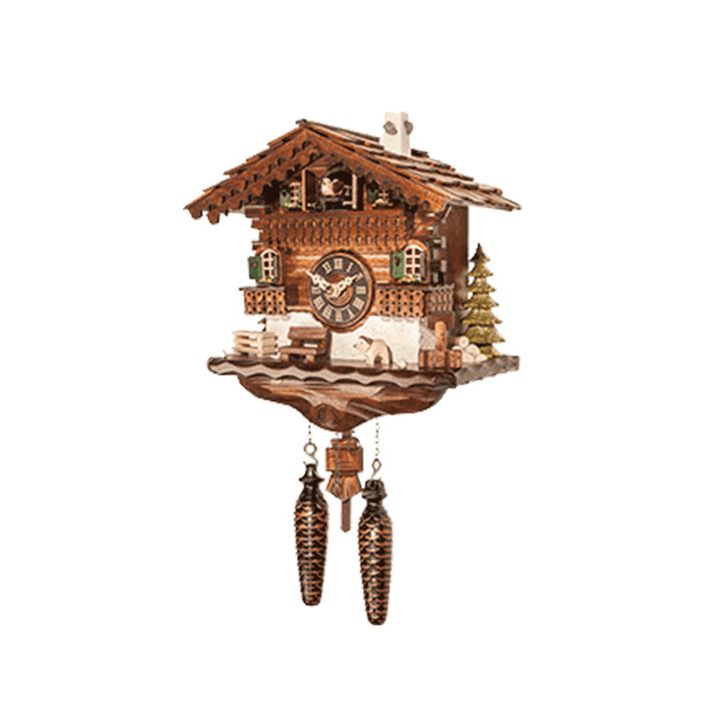 Black-Forest-Chalet-Quartz-cuckoo-clock-457QM