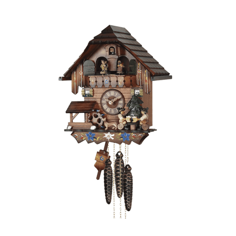 DoubleBeerdrinker cuckoo clock with music dancing couples 455MT