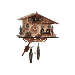 Quartz cuckoo clock with music & dancing couples 410QMT