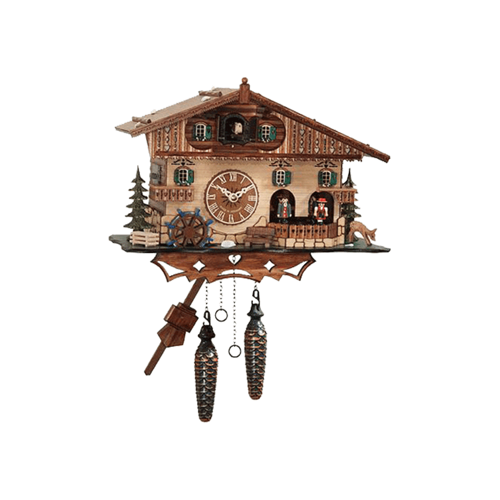 Quartz cuckoo clock with music dancing couples 410QMT