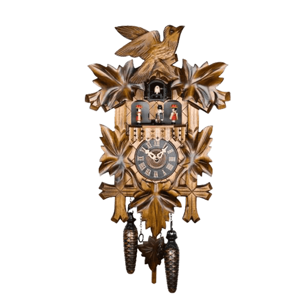 Cuckoo-Clock---The-Traditional-Vine-Leaves