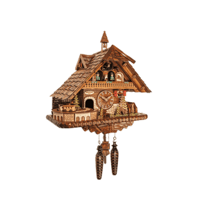 Train Quartz-cuckoo clock with music dancing couples 45110QMT