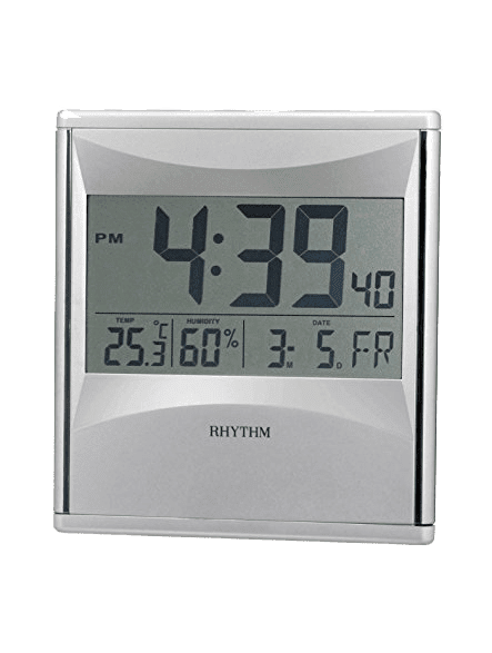 Rhythm LCW015NR19 Digital Wall Clock 