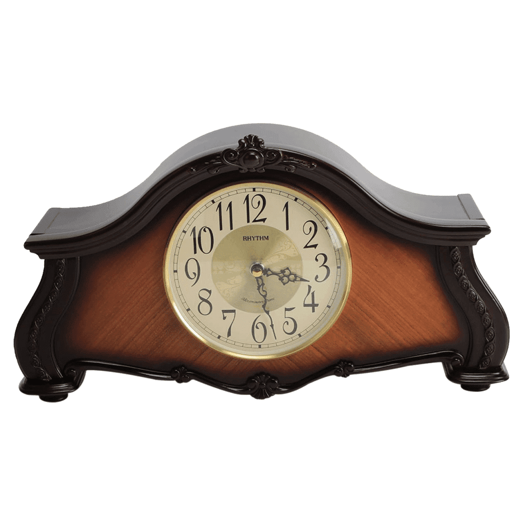 Rhythm Wooden TableClock with Westminsterchime CRH241NR06 Timecentre