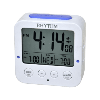 LCD Rhythm Bedside Clock LCT082NR03