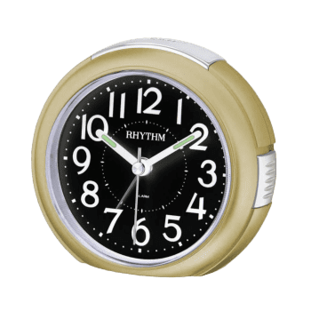 Rhythm Bedside Clock Brown CRE858NR06