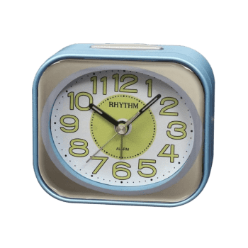 Rhythm Bedside Clock Metallic Blue CRE876NR04
