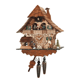 Black forest Quartz Cuckoo clock 496QMT wood chopper