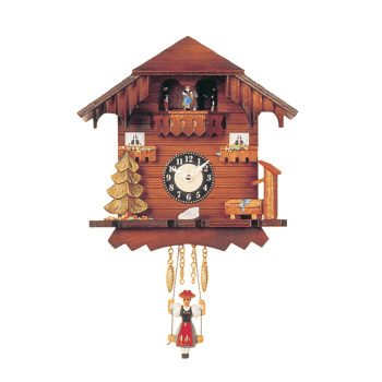Swinging Heidi clock with quartz-movement 0225SQT Cuckoo/Westminster Chime