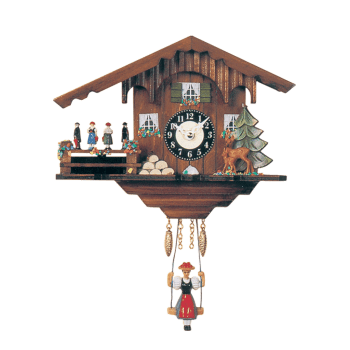 Swinging Doll clock with quartz-movement 0224SQT Cuckoo/Westminster Chime