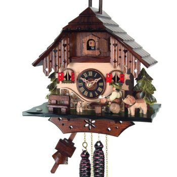 Mechanical 1day Cuckoo Clock - Moving Beer Drinker 403