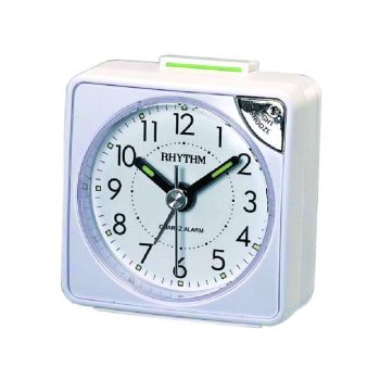 Rhythm Bedside Clock CRE211NR03 WHITE