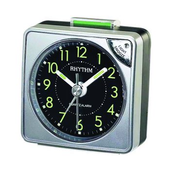 Rhythm Bedside Clock CRE211NR66 silver