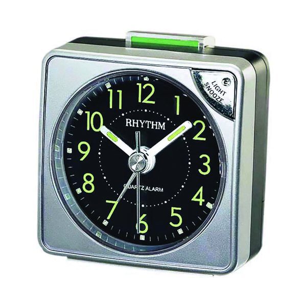 Rhythm Bedside Clock CRE211NR66 silver