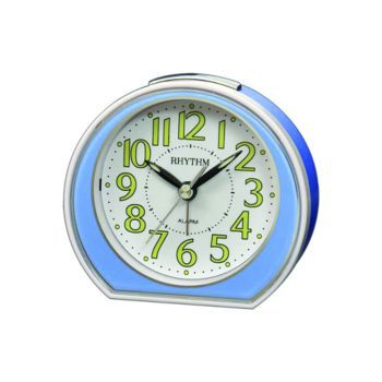 Rhythm Bedside Clock CRE877NR04 METALLIC BLUE