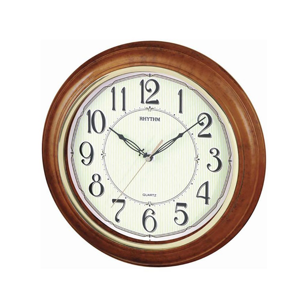 Rhythm CMG425BR06 Wall Clock GLOW IN THE DARK Timecentre