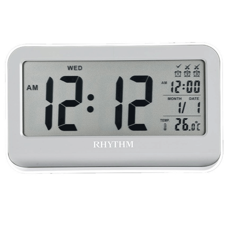 Rhythm-Thermometer-Beep-Digital-Alarm-Clock-LCT097NR03