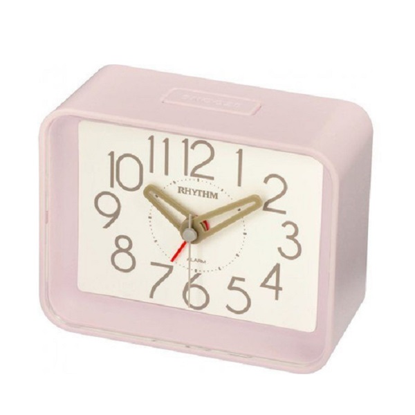 pink bedside clock