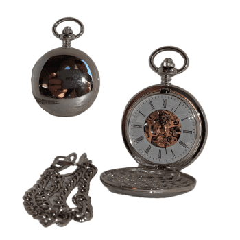 P1733-R - Silver Pocket watch MECHANICAL