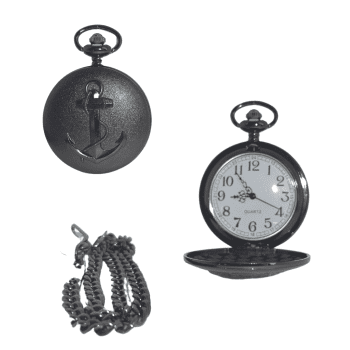 PQ8081 - Black Anker Pocket watch QUARTZ