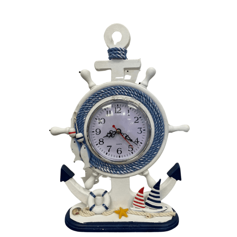 Nautical Clock Ancher