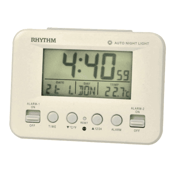 RHYTHM LCT100NR03 BEDSIDE CLOCK