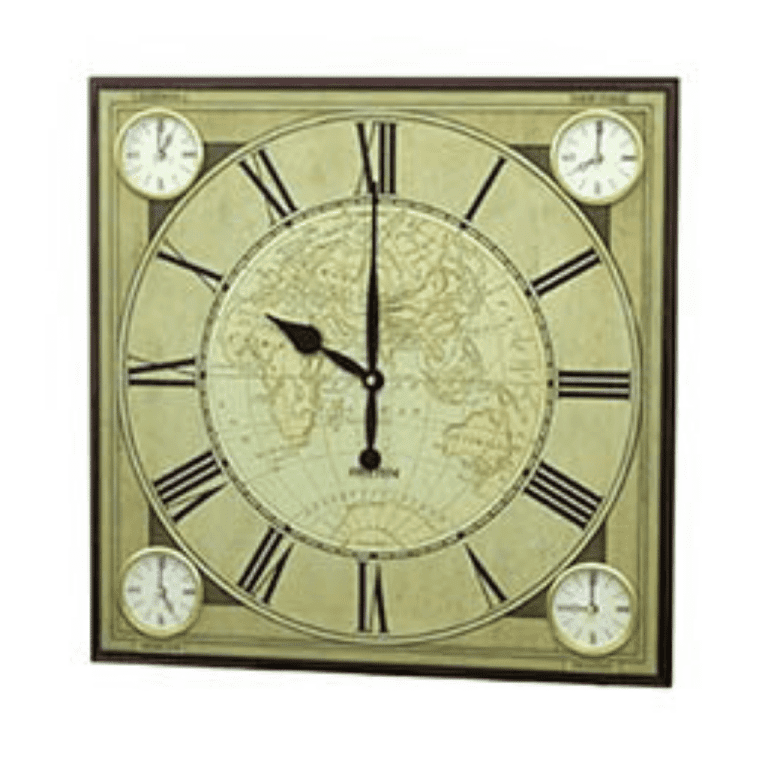 5 Time Zone Rhythm Wall Clock – CMW904NR06