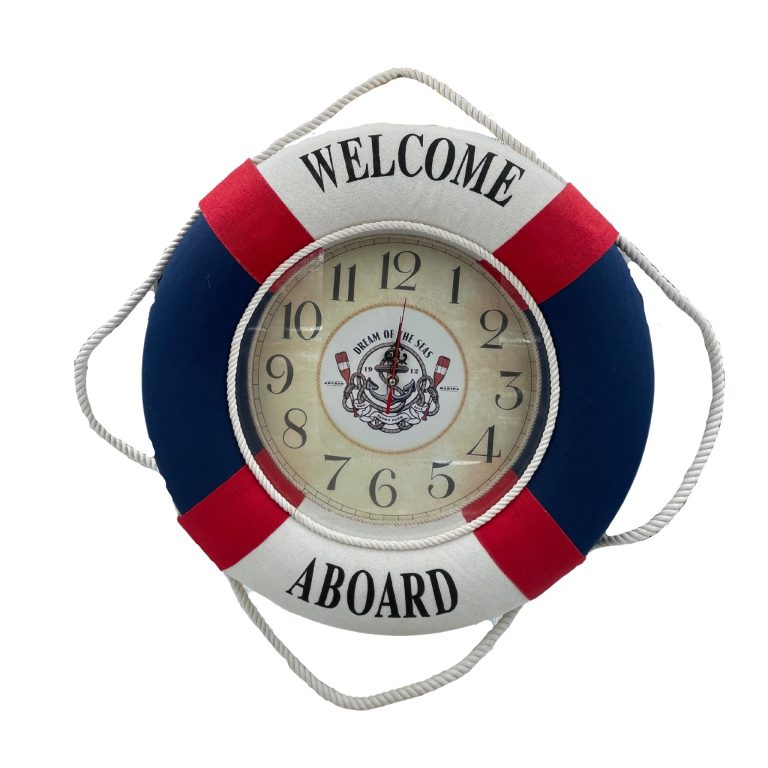 Welcome aboard large clock WC278