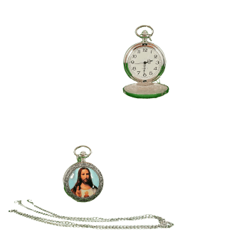 Jesus Pocket Watch Quartz