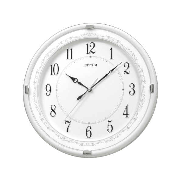 RHYTHM WALL CLOCK WHITE - CMG462NR03