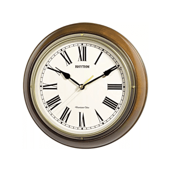 RHYTHM WESTMINSTER WALL CLOCK BROWN - CMH723CR06