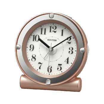 RHYTHM BEDSIDE CLOCK PINK - 8RE679SR13