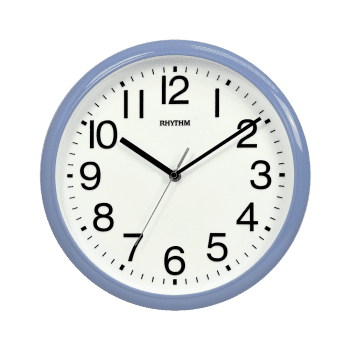 RHYTHM WALL CLOCK BLUE - CMG579NR04