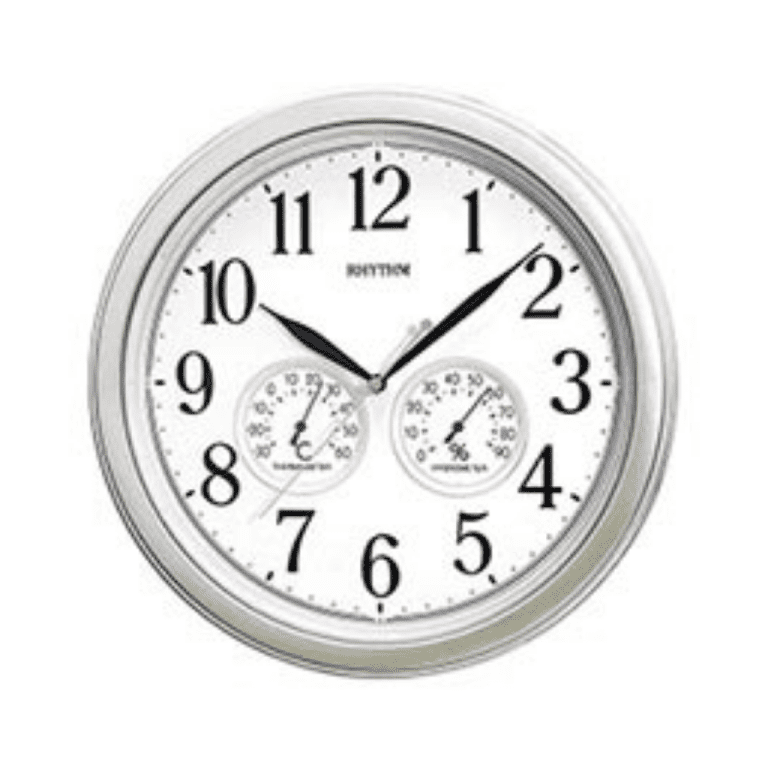 RHYTHM WALL CLOCK SILVER – 8MGA26WR19