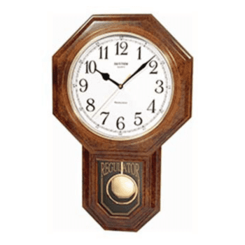 RHYTHM WESTMINSTER REGULATOR WALL CLOCK BROWN - CMJ443NR06