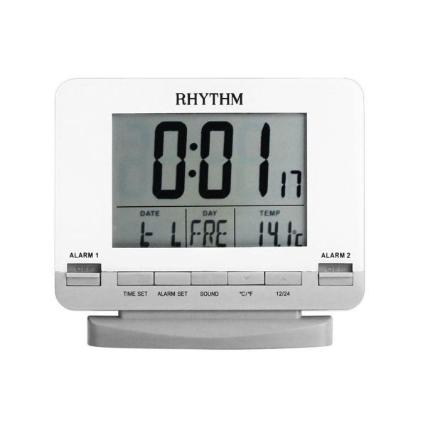 LCD BEDSIDE CLOCK WHITE - LCT075NR03