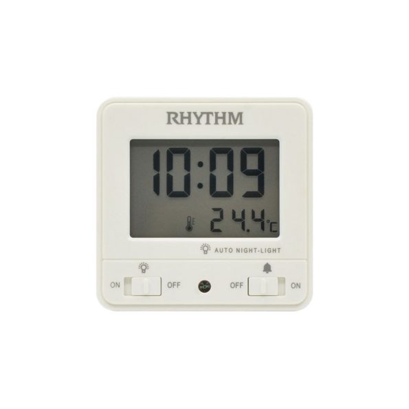 LCD Bedside Clock White - LCT105NR03