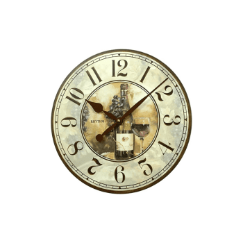 RHYTHM CMG283NR06 Wine Theme Wall Clock
