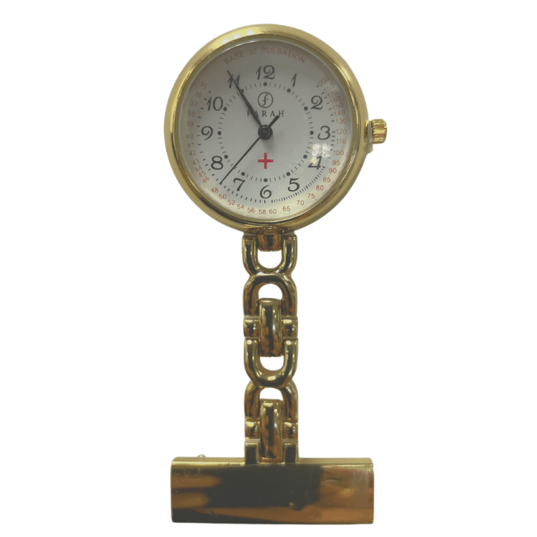 Nurse watch gold
