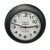 Anti Clockwise Wall Clock black