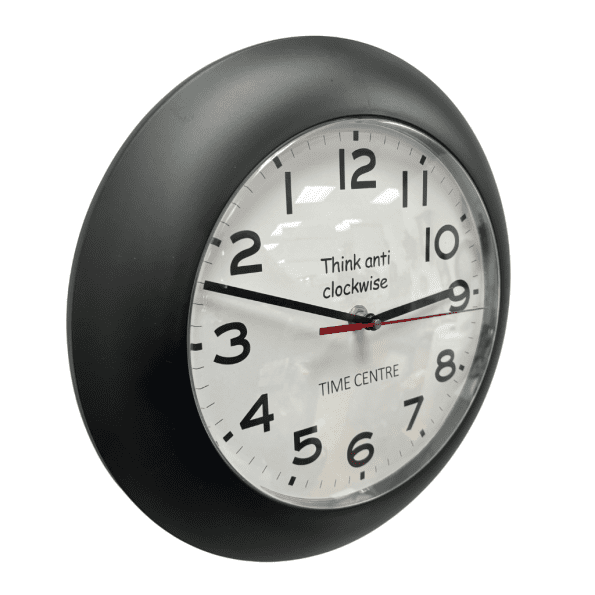Anti Clockwise Wall Clock black - Image 2