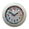 Time Teaching Wall Clock white