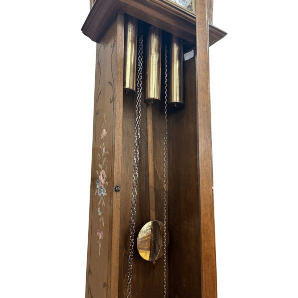 Flower Design Grandfather Clock - Image 4