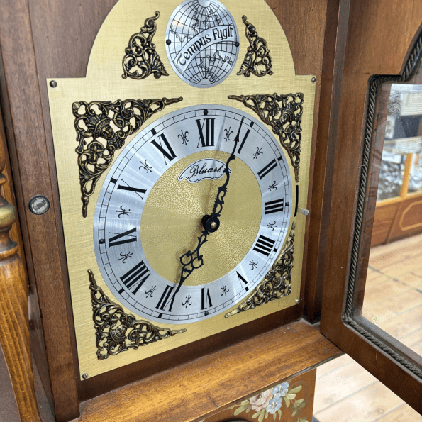 Flower Design Grandfather Clock - Image 2
