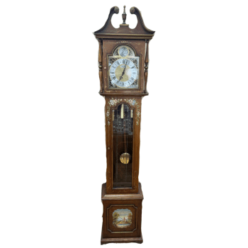 Flower Design Grandfather Clock