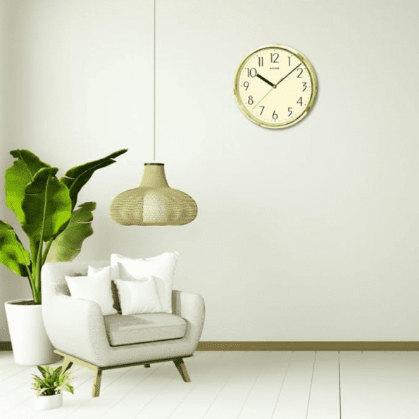 Rhythm Japanese Wall Clock 23cm- Golden CMG839AZ18 - Image 5