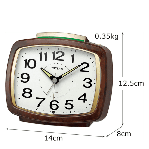 Rhythm Bedside Clock Auto Night Light 8RA649SR23 - Image 2