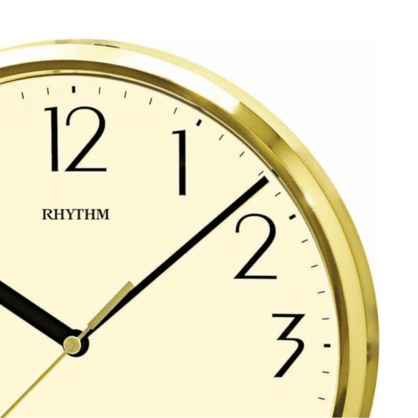Rhythm Japanese Wall Clock 23cm- Golden CMG839AZ18 - Image 2