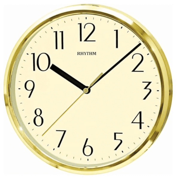 Rhythm Japanese Wall Clock 23cm- Golden CMG839AZ18