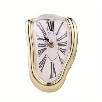 Gold Salvador Dali Melting Clock